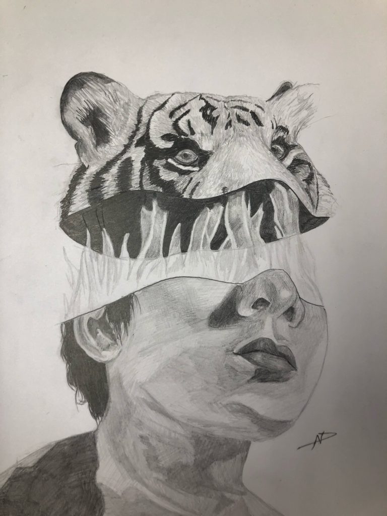 Student art depicting BDNF